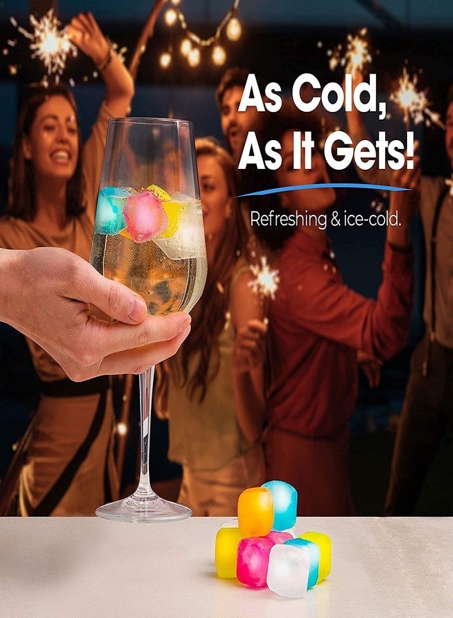 RIANZ Pack of 20 Square Reusable Ice Cubes | Filled with Pure Water (Multi Color) - Image 4